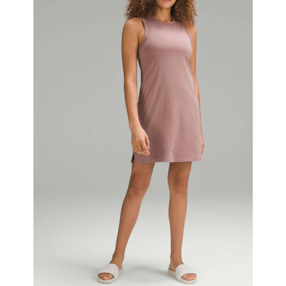 Lululemon Classic-Fit Cotton-Blend Dress Twilight Rose Pink Small - Picture 1 of 11